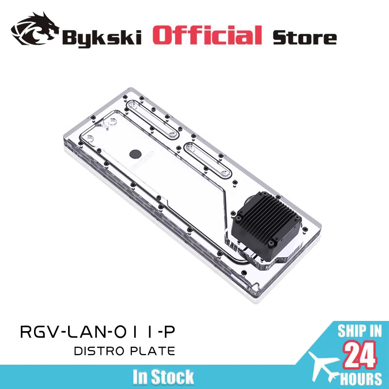 Distro Plate Ddc Pump Combo - Placa acrílica BYKSKI RGV-LAN-O11-P para uso