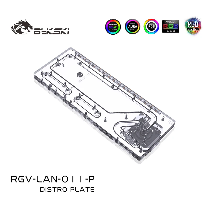Placa acrílica BYKSKI para uso - Distro Plate Ddc Pump Combo avaliação e preço