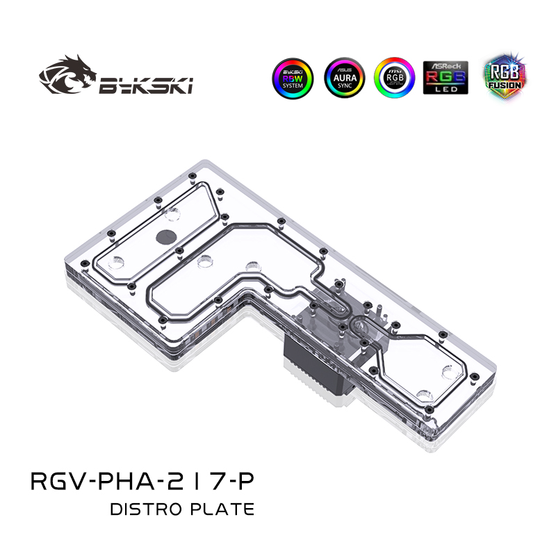 Bykski RGV-PHA-217-P placa de  - Distro Plate Ddc Pump Combo avaliação e preço
